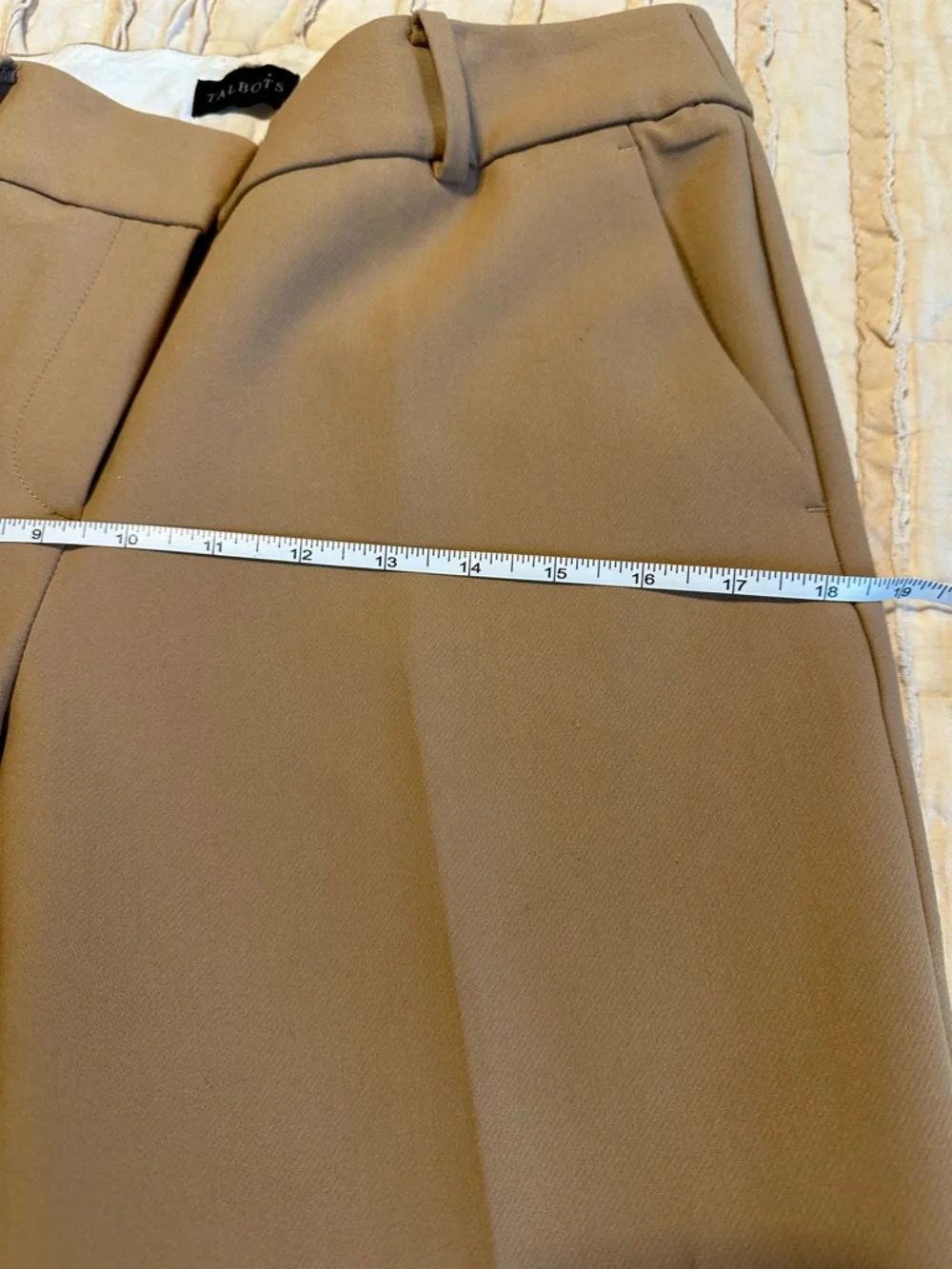 Talbots Tan Hampshire Ankle Pants Women’s size 4 - Picture 6 of 10